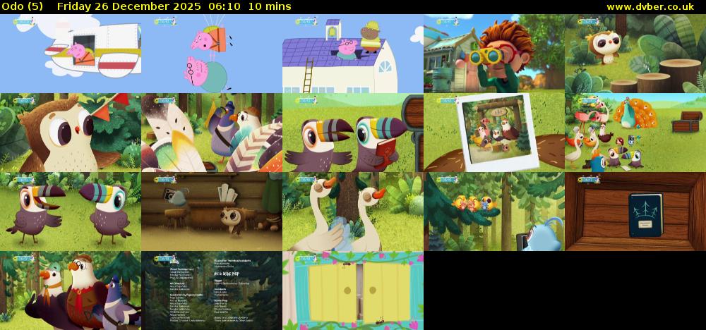 Odo (5) Friday 26 December 2025 06:10 - 06:20