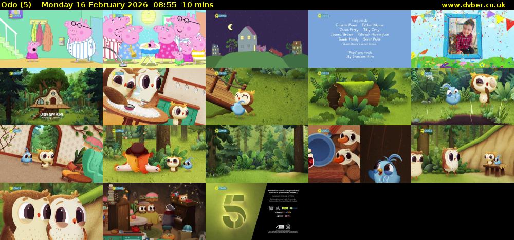 Odo (5) Monday 16 February 2026 08:55 - 09:05