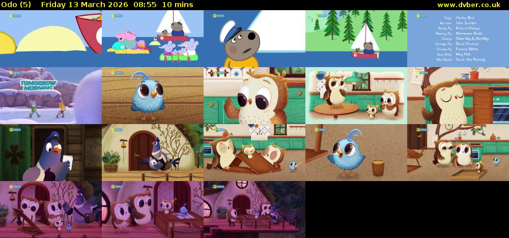 Odo (5) Friday 13 March 2026 08:55 - 09:05