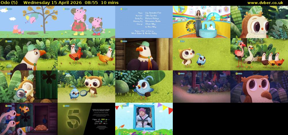 Odo (5) Wednesday 15 April 2026 08:55 - 09:05