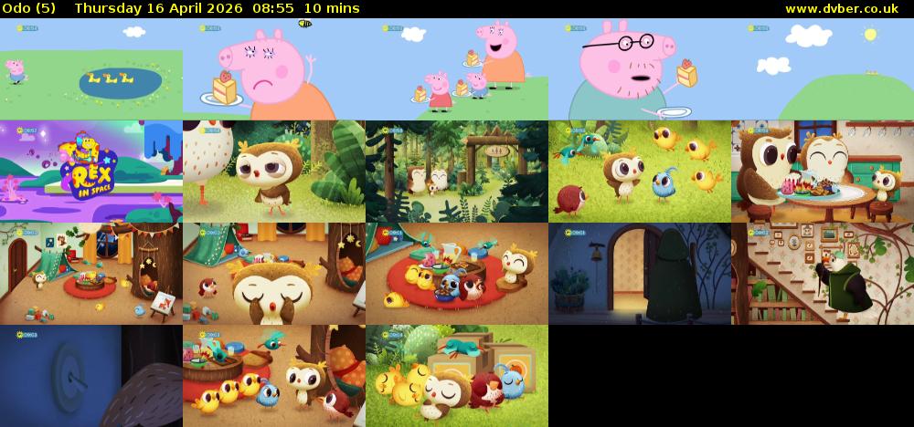 Odo (5) Thursday 16 April 2026 08:55 - 09:05