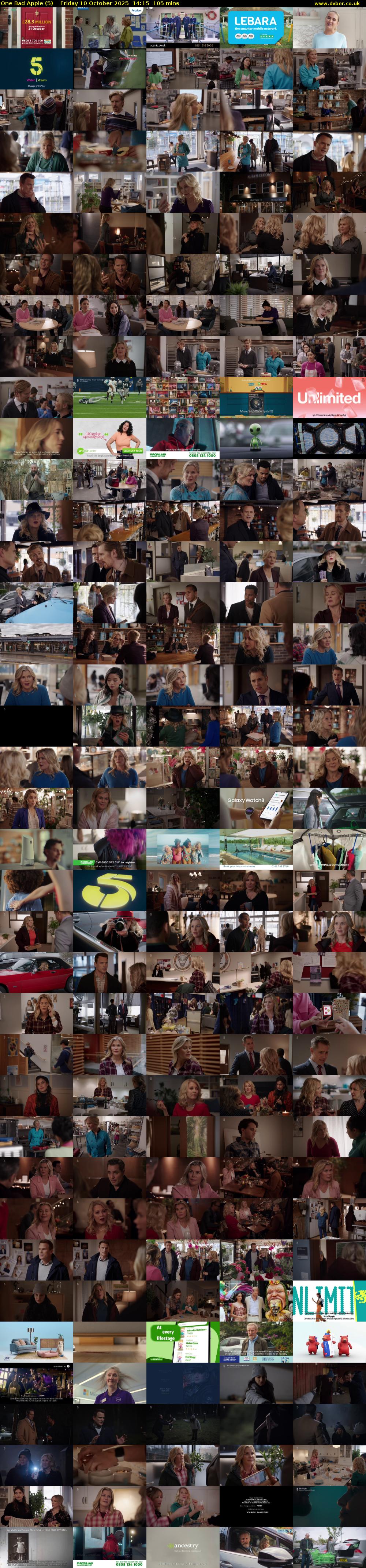 One Bad Apple (5) Friday 10 October 2025 14:15 - 16:00