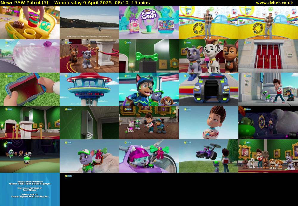 PAW Patrol (5) Wednesday 9 April 2025 08:10 - 08:25