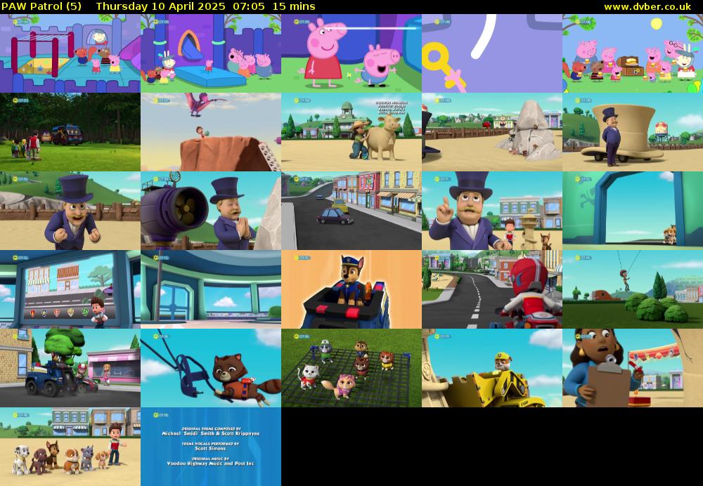PAW Patrol (5) Thursday 10 April 2025 07:05 - 07:20