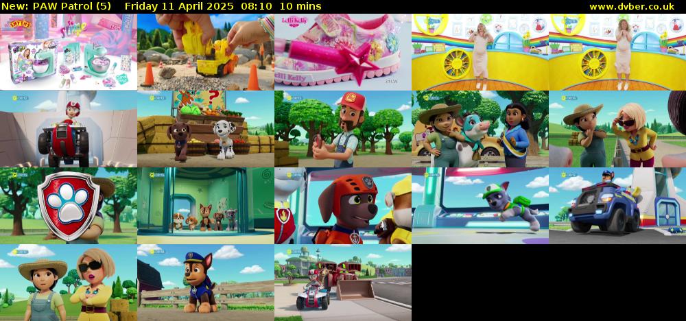 PAW Patrol (5) Friday 11 April 2025 08:10 - 08:20