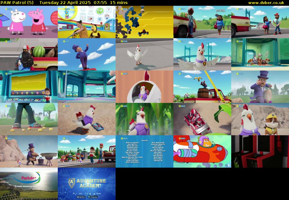 PAW Patrol (5) Tuesday 22 April 2025 07:55 - 08:10