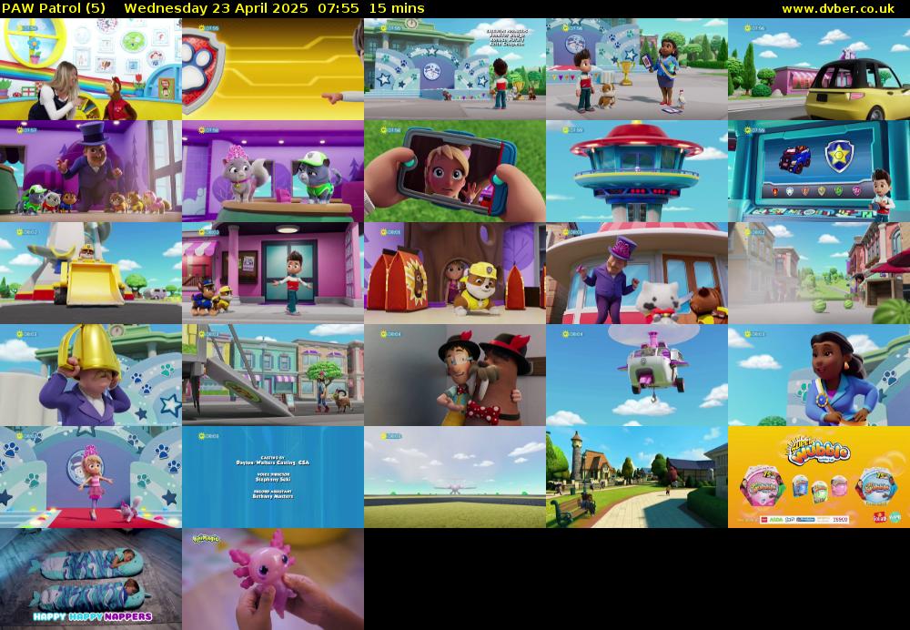 PAW Patrol (5) Wednesday 23 April 2025 07:55 - 08:10