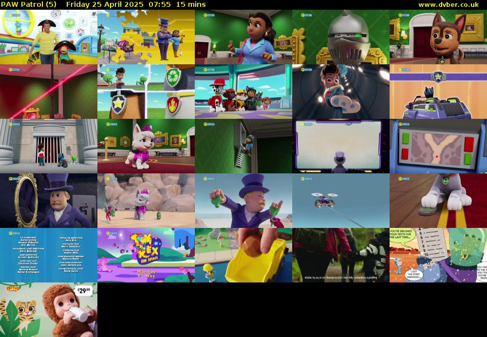 PAW Patrol (5) Friday 25 April 2025 07:55 - 08:10