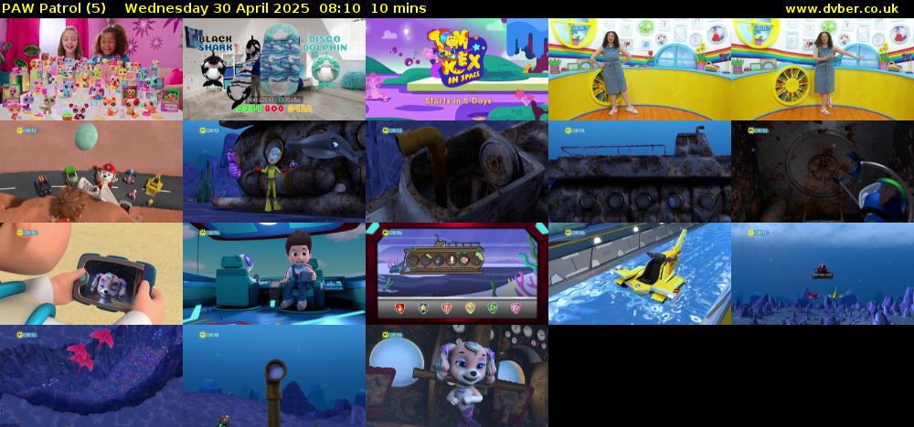 PAW Patrol (5) Wednesday 30 April 2025 08:10 - 08:20