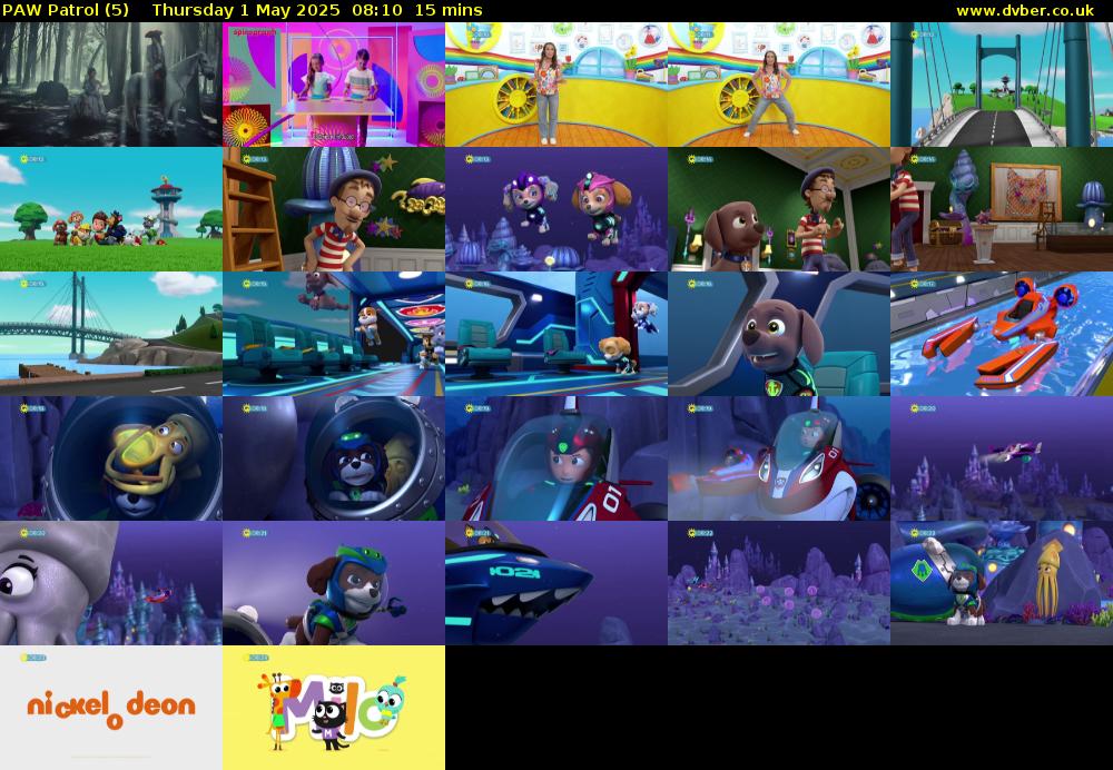 PAW Patrol (5) Thursday 1 May 2025 08:10 - 08:25