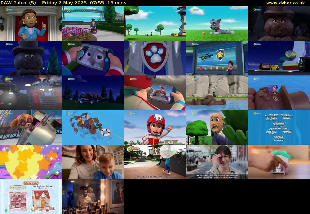 PAW Patrol (5) Friday 2 May 2025 07:55 - 08:10