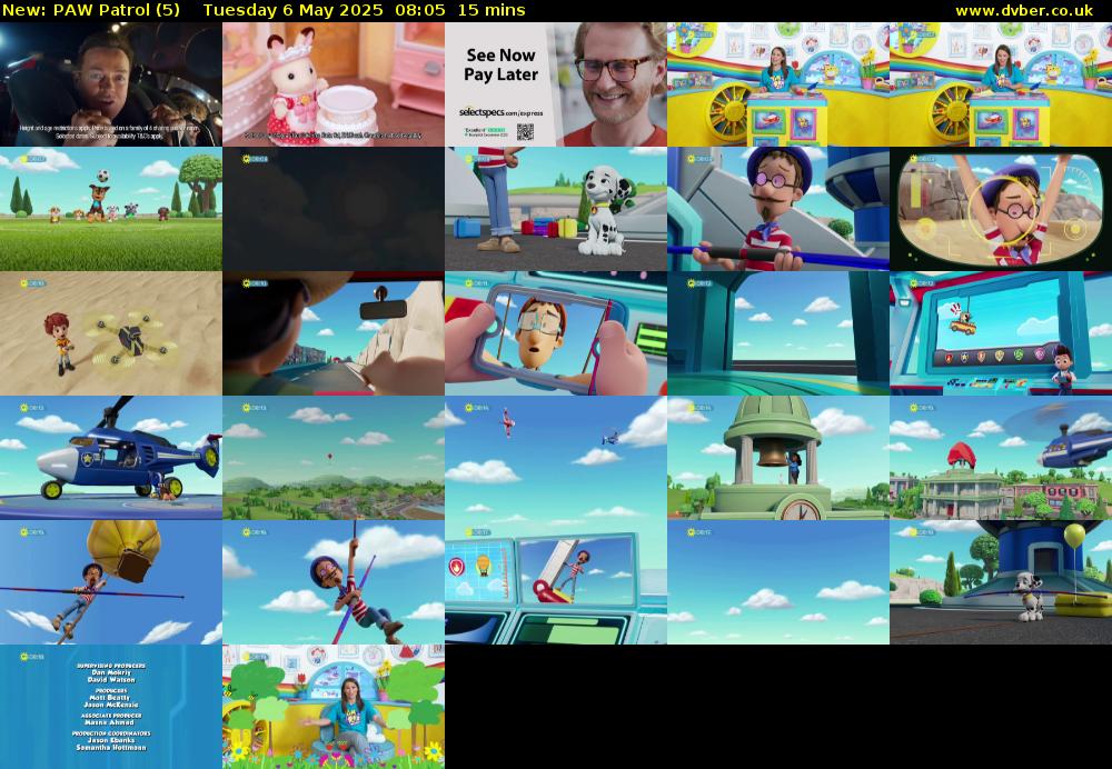 PAW Patrol (5) Tuesday 6 May 2025 08:05 - 08:20