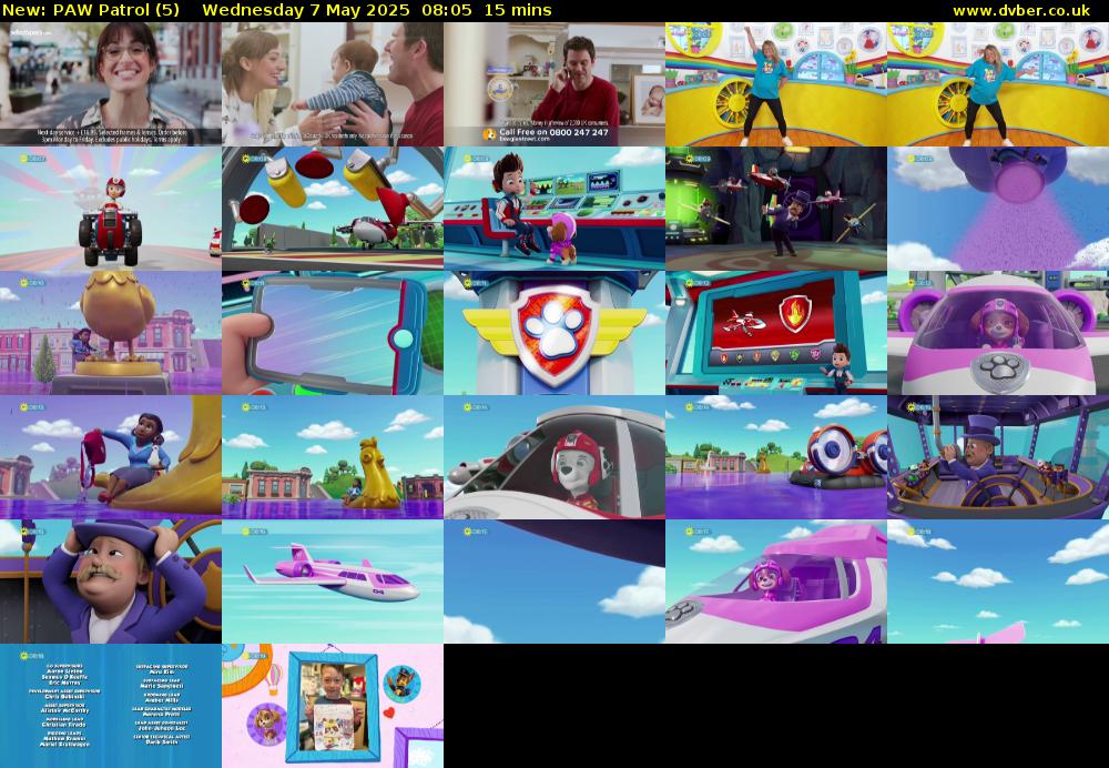 PAW Patrol (5) Wednesday 7 May 2025 08:05 - 08:20