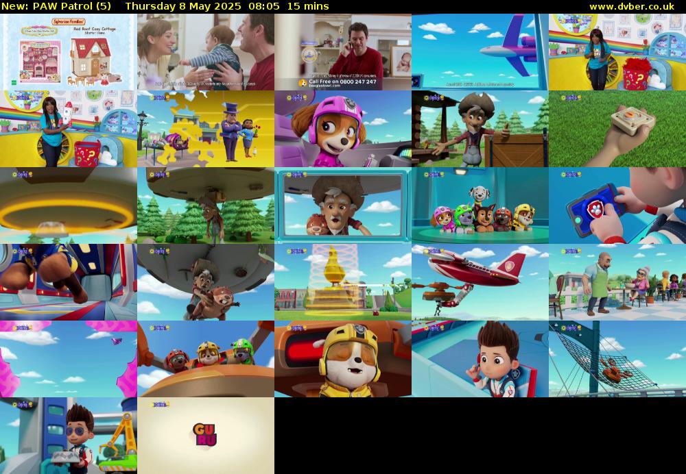 PAW Patrol (5) Thursday 8 May 2025 08:05 - 08:20