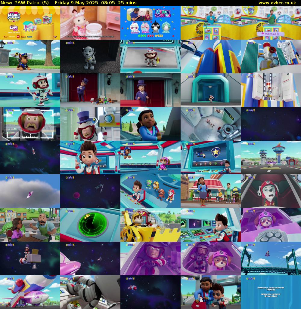 PAW Patrol (5) Friday 9 May 2025 08:05 - 08:30