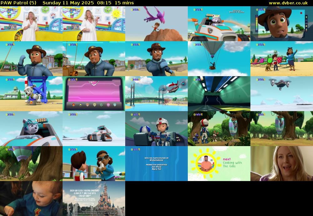 PAW Patrol (5) Sunday 11 May 2025 08:15 - 08:30