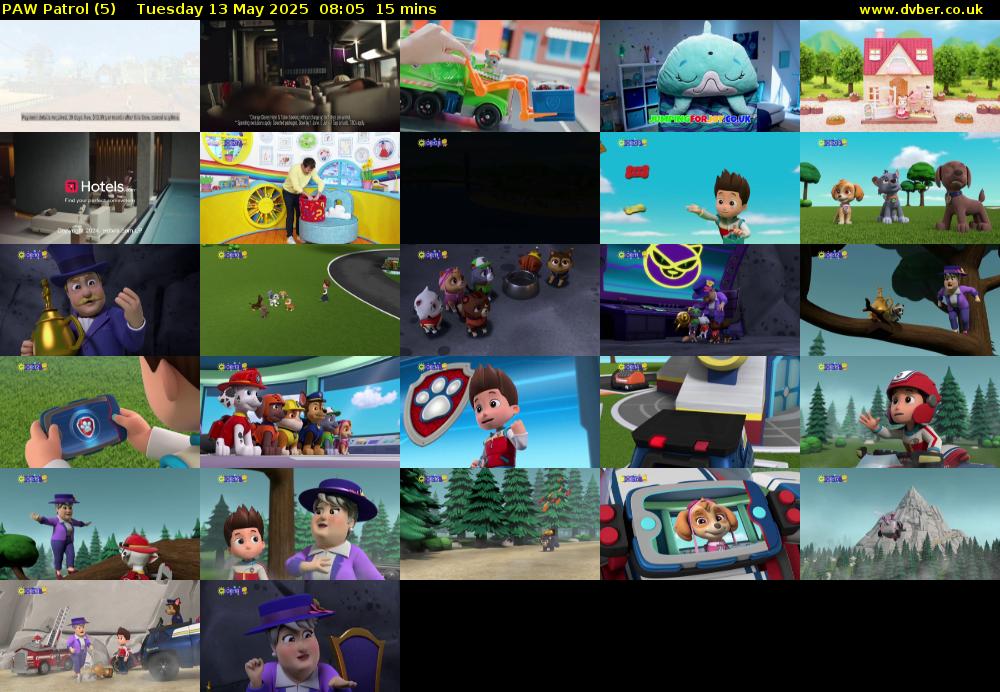 PAW Patrol (5) Tuesday 13 May 2025 08:05 - 08:20