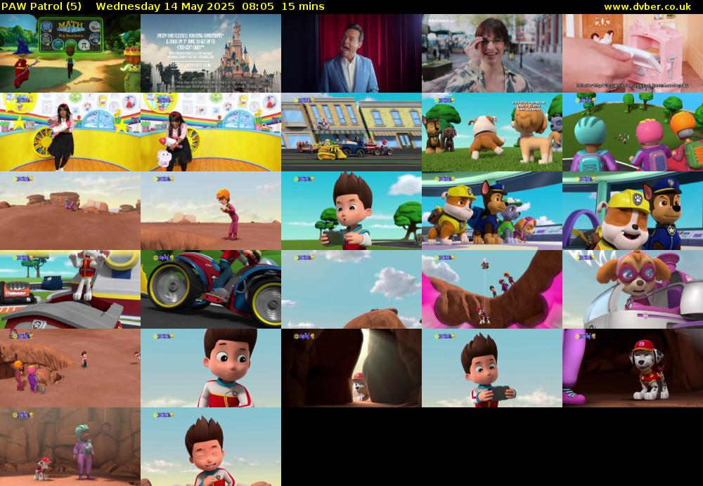 PAW Patrol (5) Wednesday 14 May 2025 08:05 - 08:20