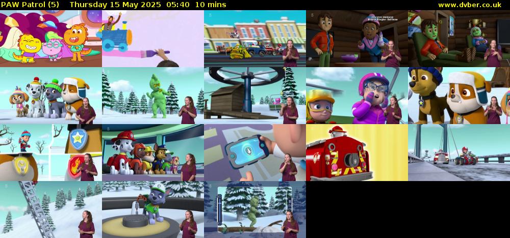 PAW Patrol (5) Thursday 15 May 2025 05:40 - 05:50