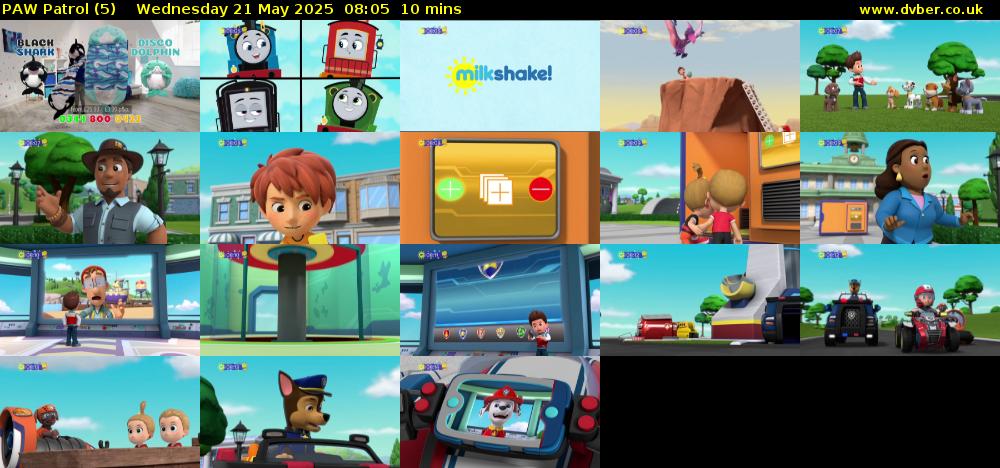 PAW Patrol (5) Wednesday 21 May 2025 08:05 - 08:15