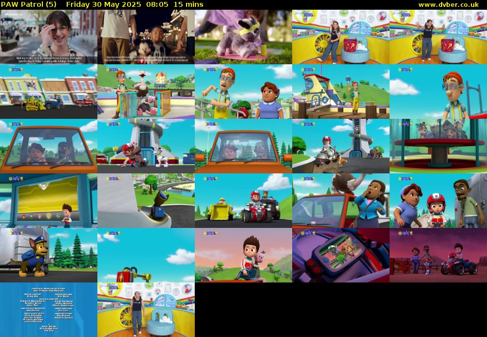 PAW Patrol (5) Friday 30 May 2025 08:05 - 08:20
