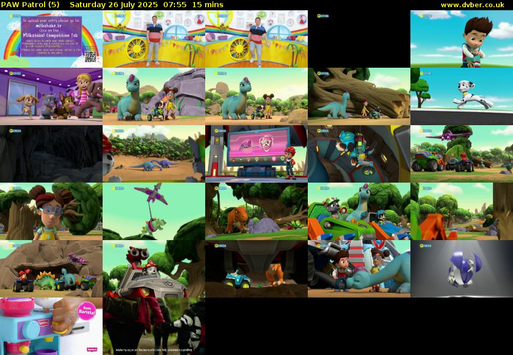 PAW Patrol (5) Saturday 26 July 2025 07:55 - 08:10