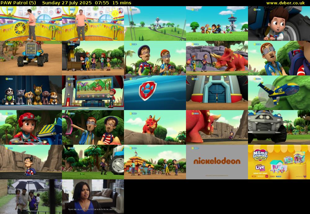 PAW Patrol (5) Sunday 27 July 2025 07:55 - 08:10