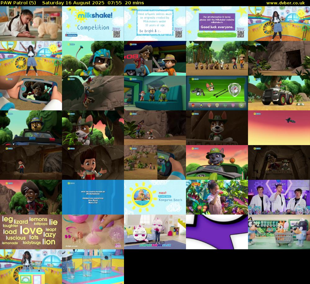 PAW Patrol (5) Saturday 16 August 2025 07:55 - 08:15