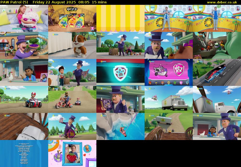 PAW Patrol (5) Friday 22 August 2025 08:05 - 08:20