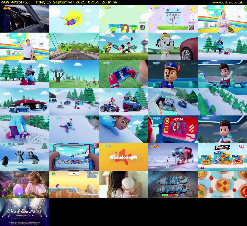 PAW Patrol (5) Friday 19 September 2025 07:55 - 08:15