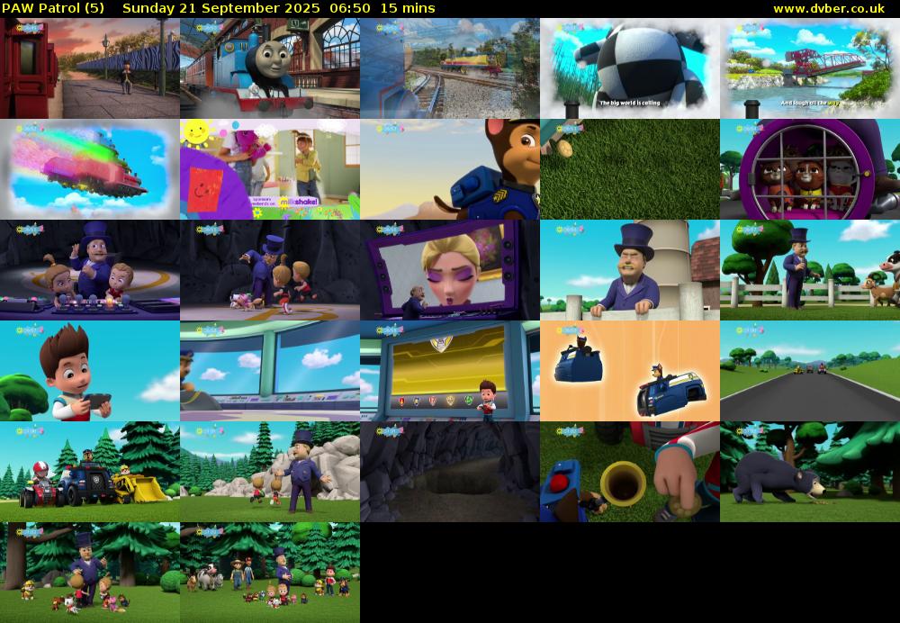 PAW Patrol (5) Sunday 21 September 2025 06:50 - 07:05