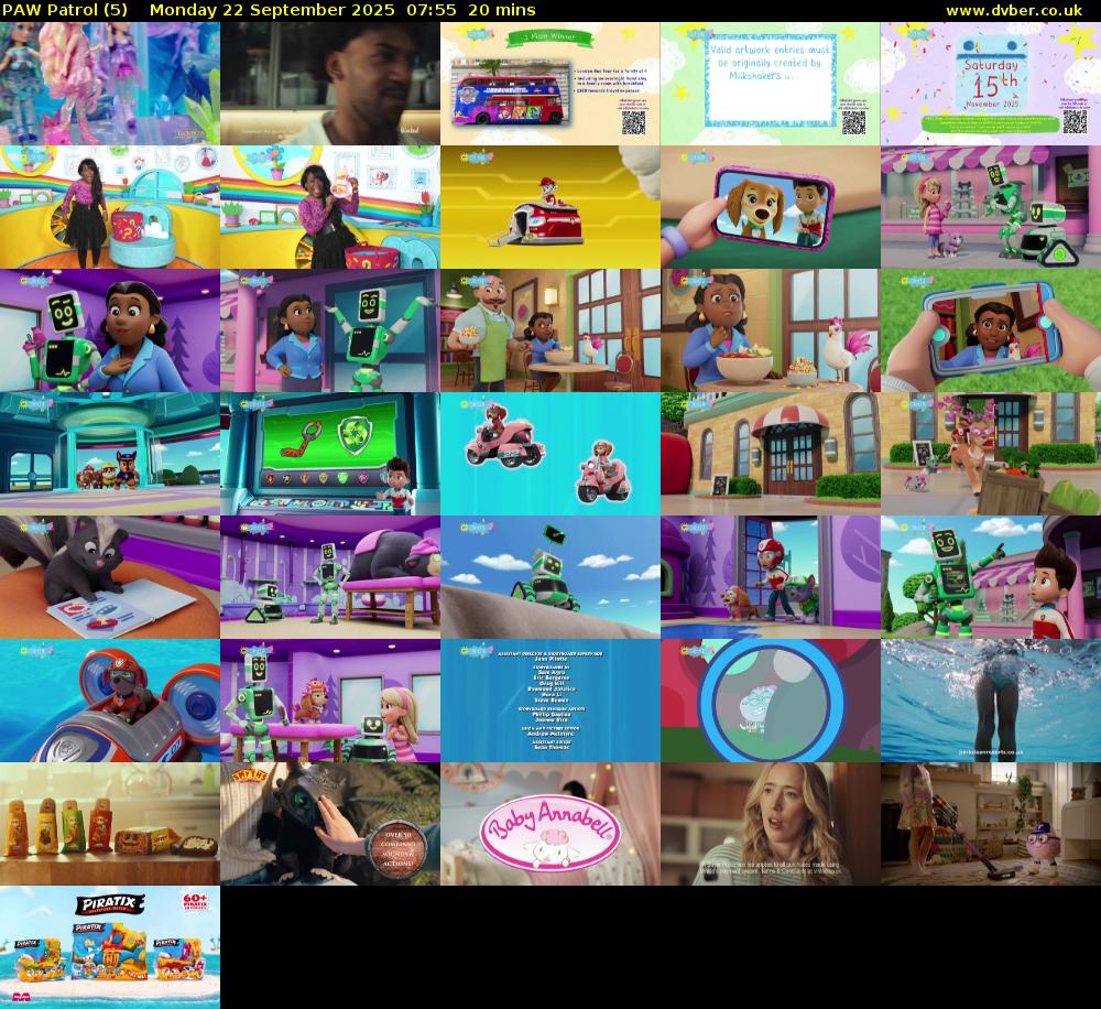 PAW Patrol (5) Monday 22 September 2025 07:55 - 08:15