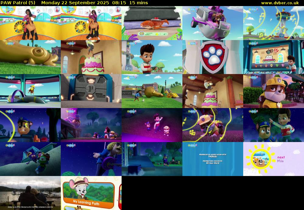 PAW Patrol (5) Monday 22 September 2025 08:15 - 08:30