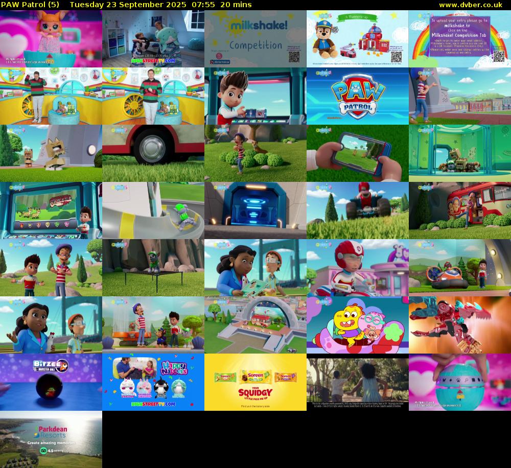 PAW Patrol (5) Tuesday 23 September 2025 07:55 - 08:15