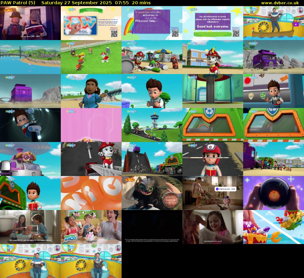 PAW Patrol (5) Saturday 27 September 2025 07:55 - 08:15