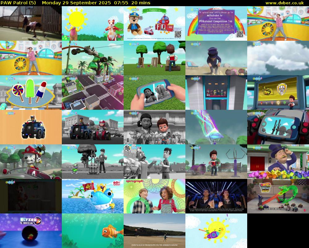 PAW Patrol (5) Monday 29 September 2025 07:55 - 08:15