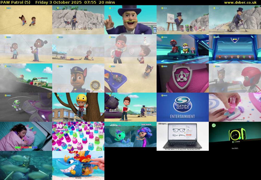 PAW Patrol (5) Friday 3 October 2025 07:55 - 08:15
