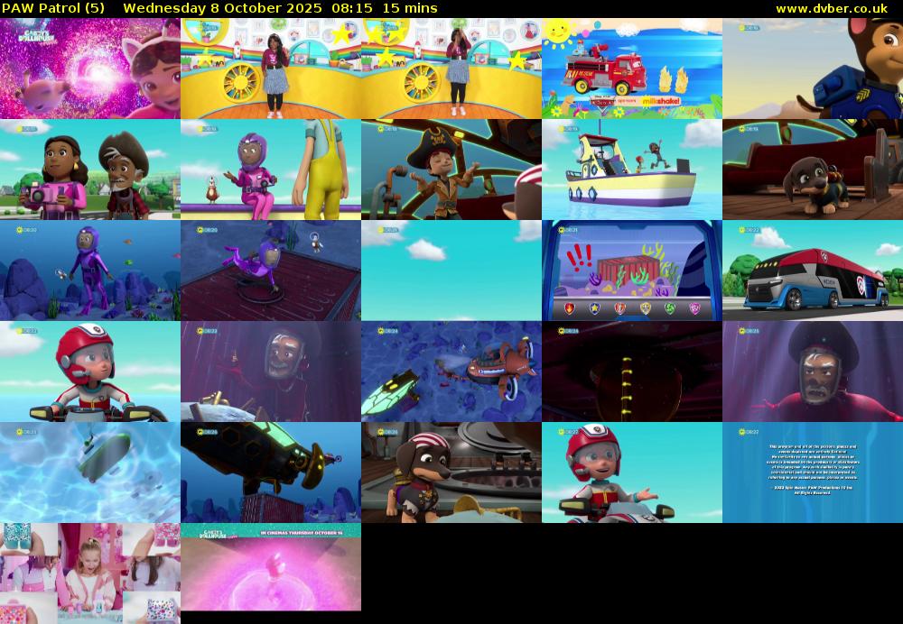 PAW Patrol (5) Wednesday 8 October 2025 08:15 - 08:30