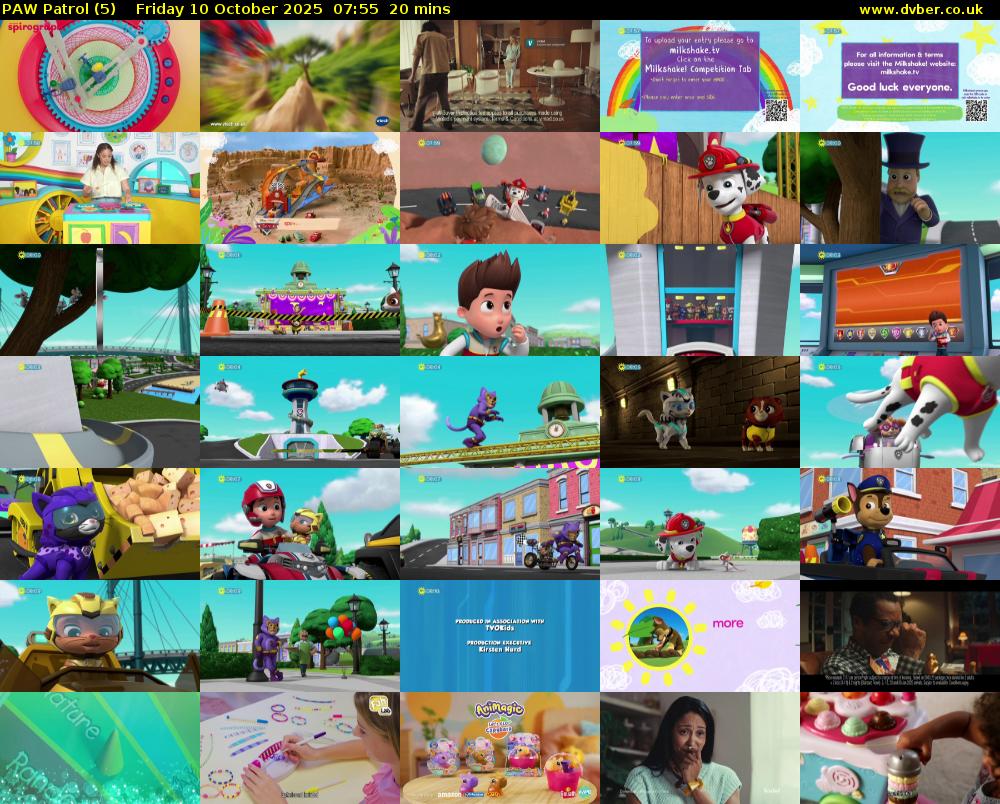 PAW Patrol (5) Friday 10 October 2025 07:55 - 08:15