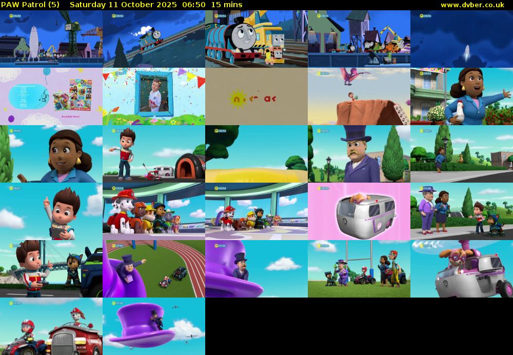 PAW Patrol (5) Saturday 11 October 2025 06:50 - 07:05