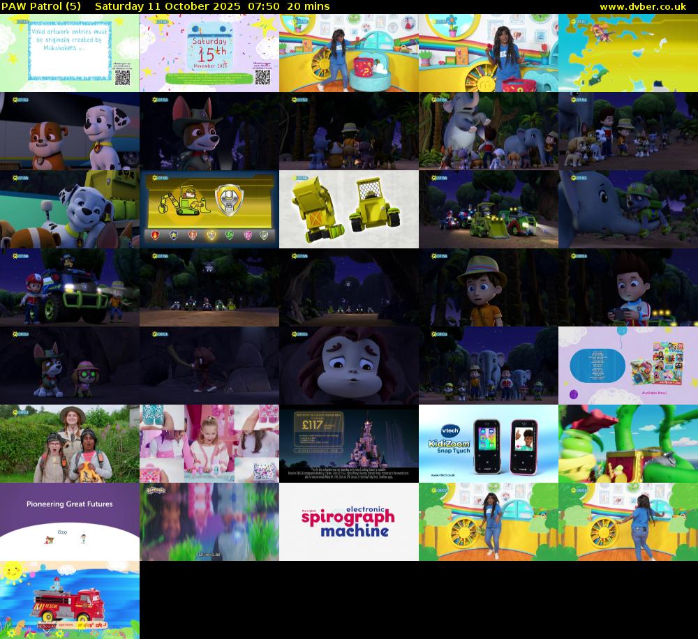 PAW Patrol (5) Saturday 11 October 2025 07:50 - 08:10