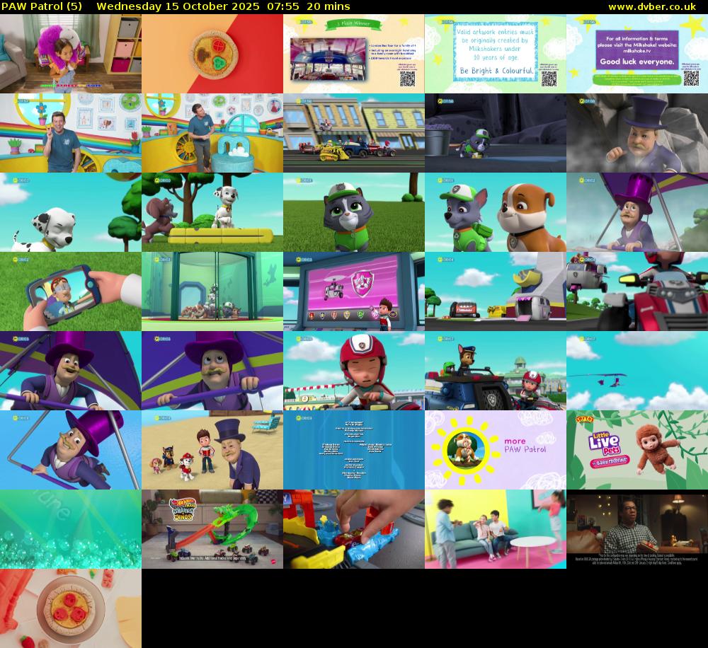 PAW Patrol (5) Wednesday 15 October 2025 07:55 - 08:15