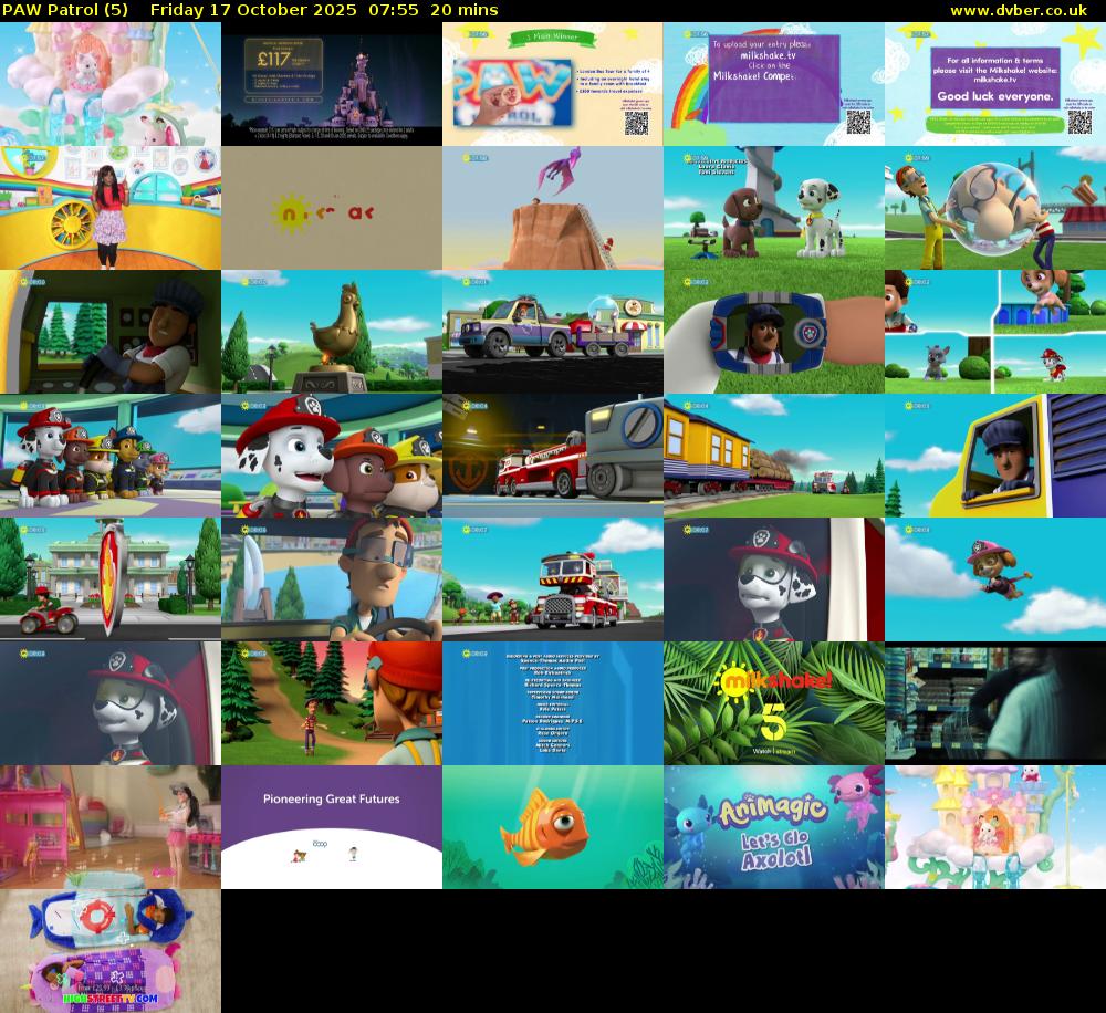 PAW Patrol (5) Friday 17 October 2025 07:55 - 08:15