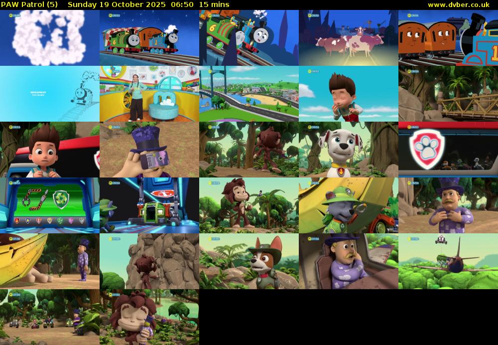 PAW Patrol (5) Sunday 19 October 2025 06:50 - 07:05