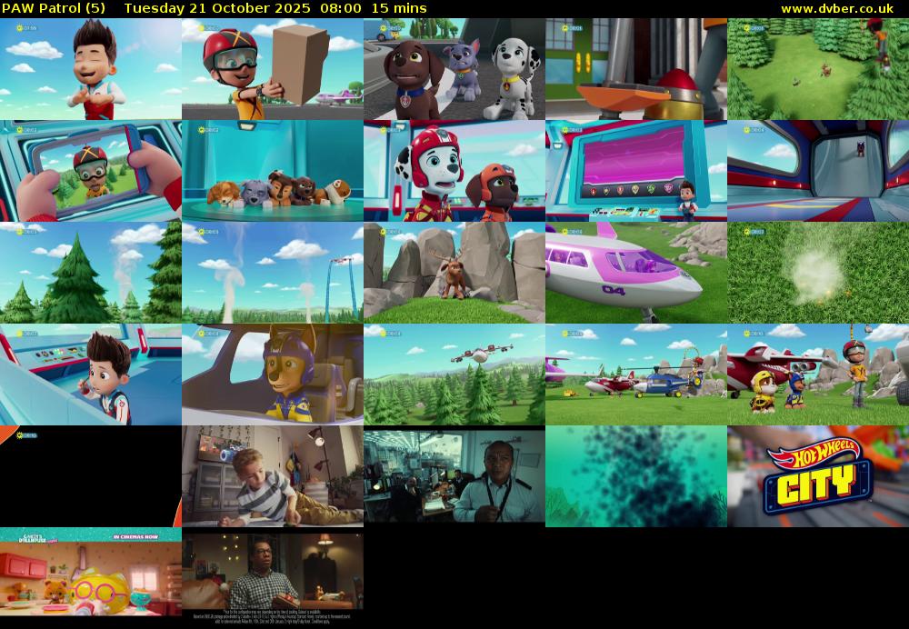 PAW Patrol (5) Tuesday 21 October 2025 08:00 - 08:15