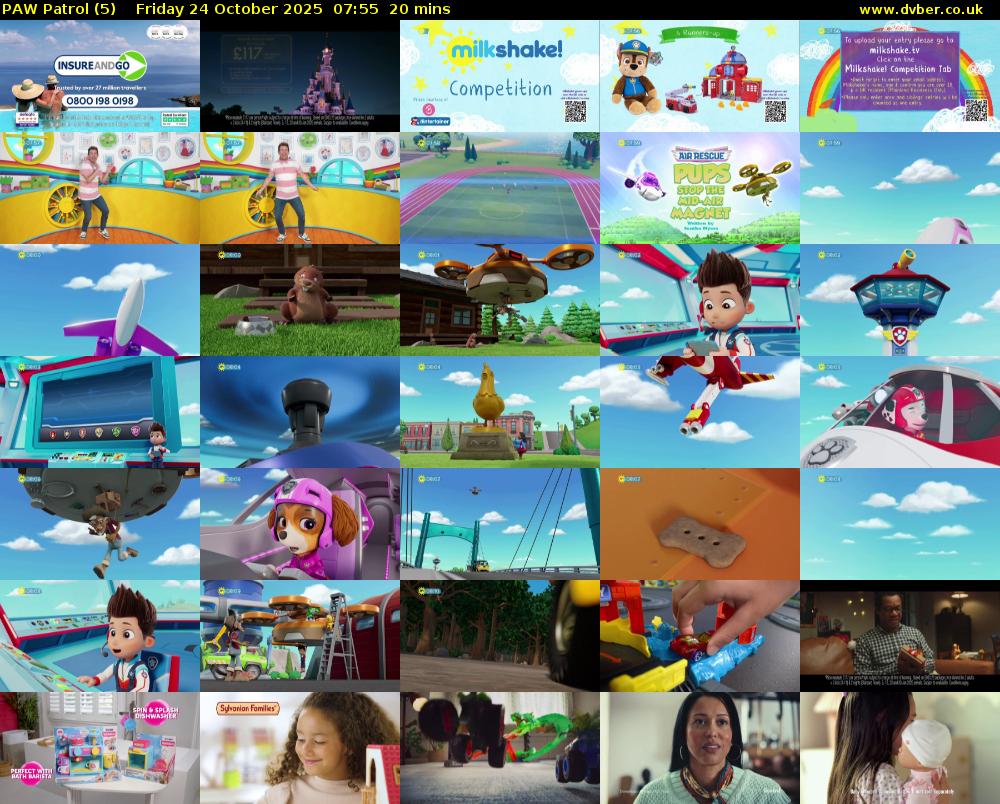 PAW Patrol (5) Friday 24 October 2025 07:55 - 08:15