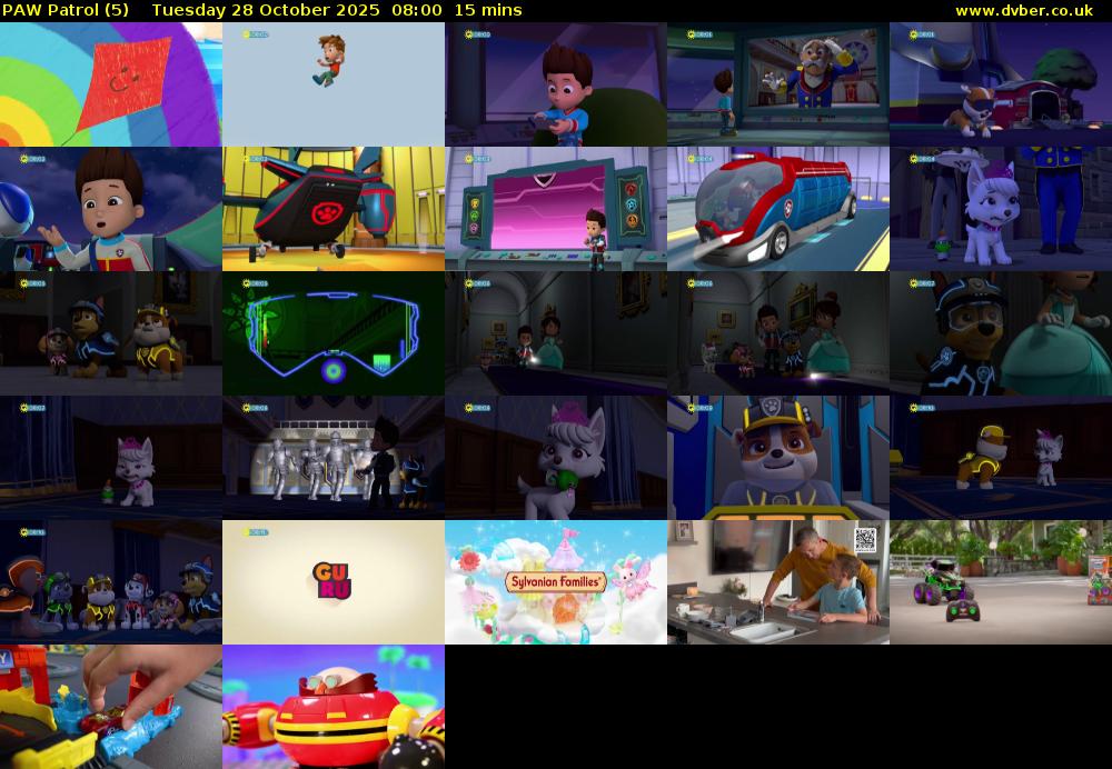 PAW Patrol (5) Tuesday 28 October 2025 08:00 - 08:15