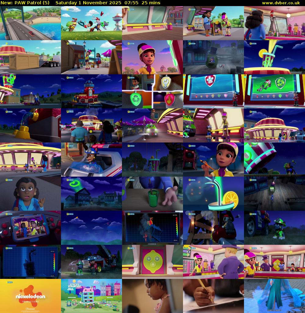 PAW Patrol (5) Saturday 1 November 2025 07:55 - 08:20