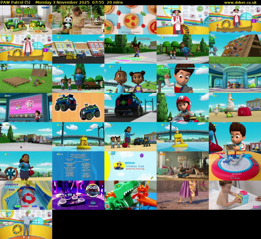 PAW Patrol (5) Monday 3 November 2025 07:55 - 08:15