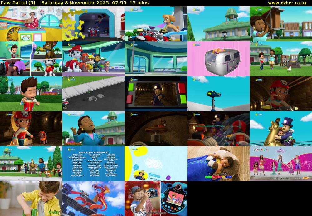 PAW Patrol (5) Saturday 8 November 2025 07:55 - 08:10
